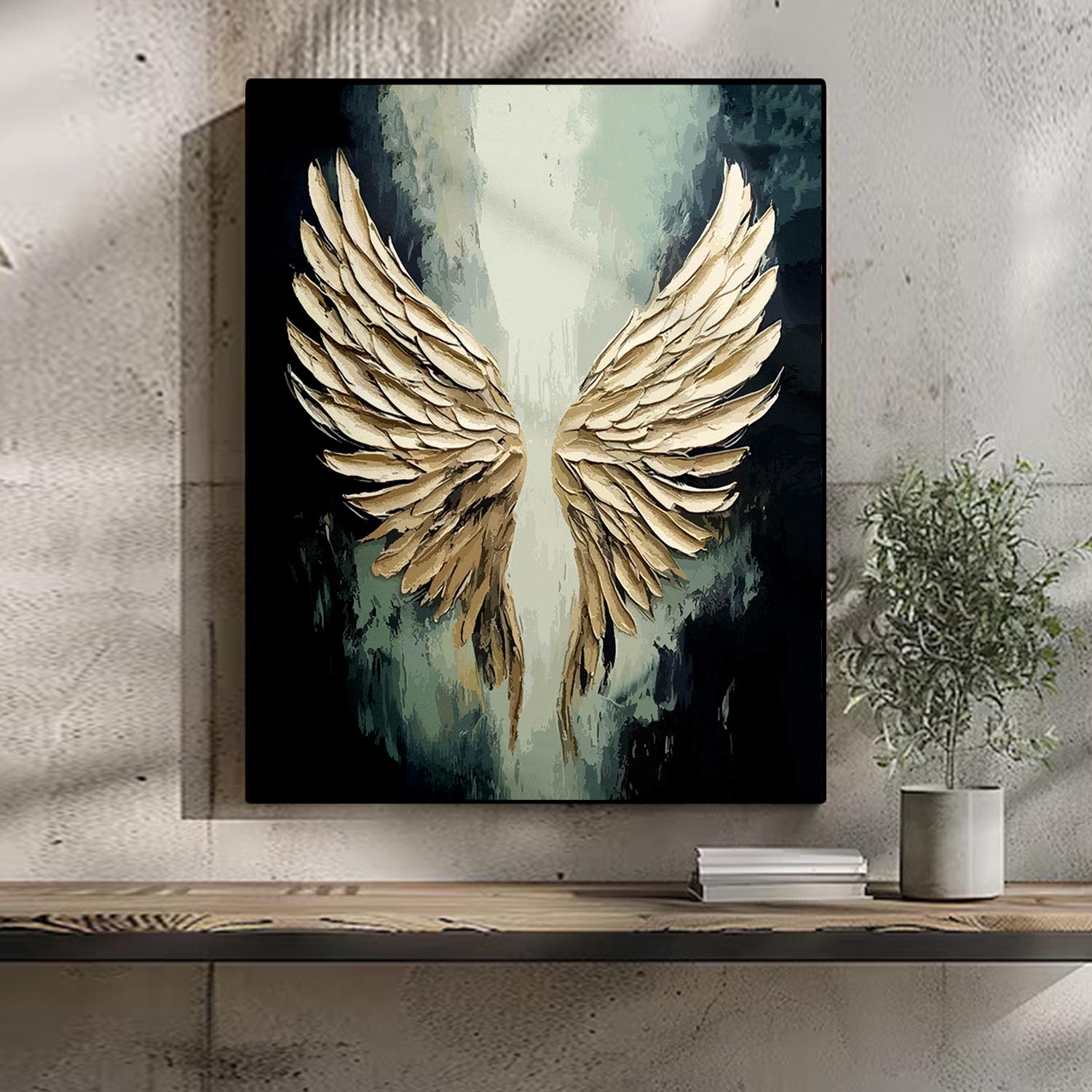 The Angel Wings Art Portrait trendy home