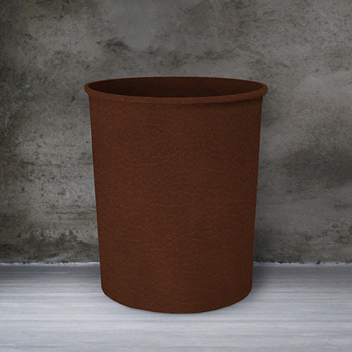 Leather - Burnt Cinnamon Dustbin Trendy Home