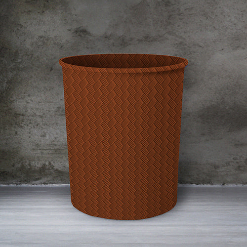 Patterned Leather - Bronze Dustbin Trendy Home