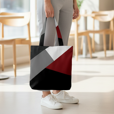 Printed - Victoria's Red Tote Bag Trendy Home