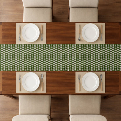 Printed - Emerald Symmetry Table Runner Trendy Home