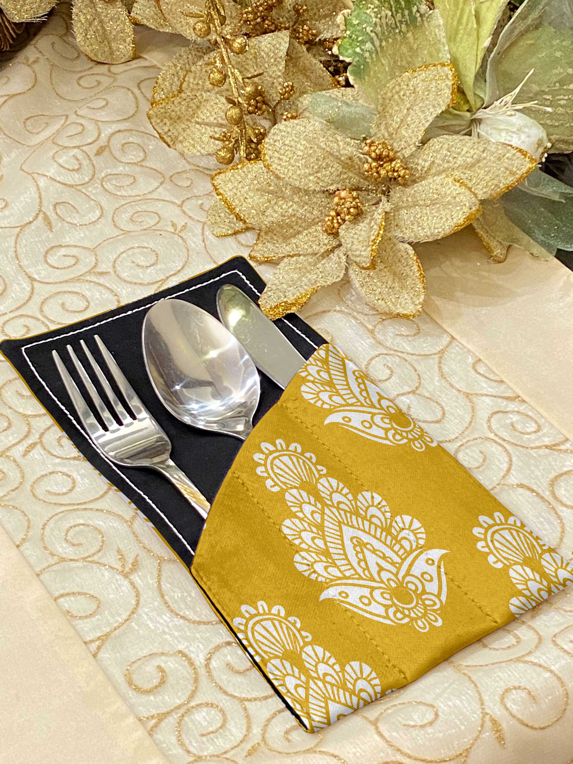 Printed - Ethnic Cutlery Pouch Trendy Home