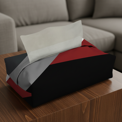 Printed - Victoria's Red Tissue Box Trendy Home