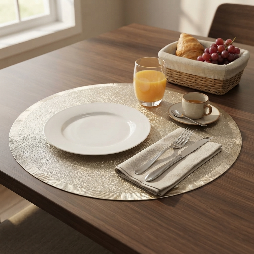 Pvc - Gold Eclipse Charger Plate