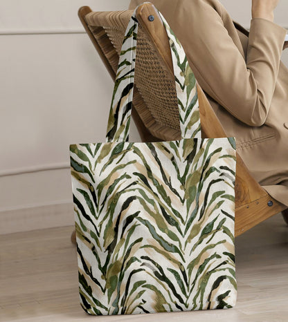 Printed - Sage Serengeti Tote Bag Trendy Home