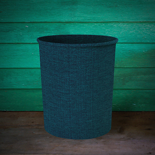 Fine Jute - Dark Turquoise Dustbin Trendy Home