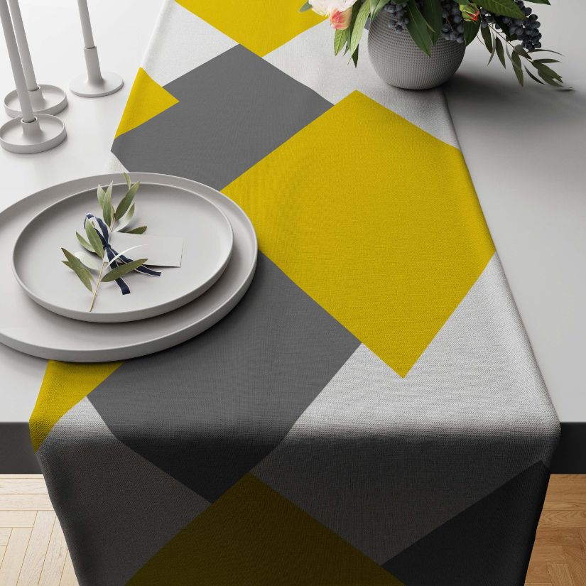 Clarice Geometric Table Runner Trendy Home