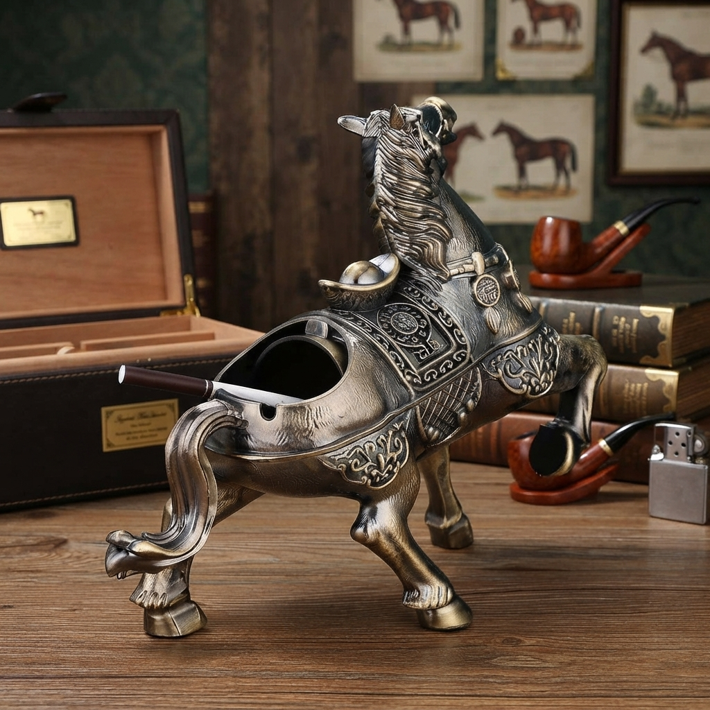 Metallic - Horse Ashtray