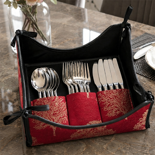 Shanghai - Ruby Cutlery Tray