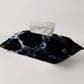 Black Obsidian Marble-Stone Tissue Box Trendy Home