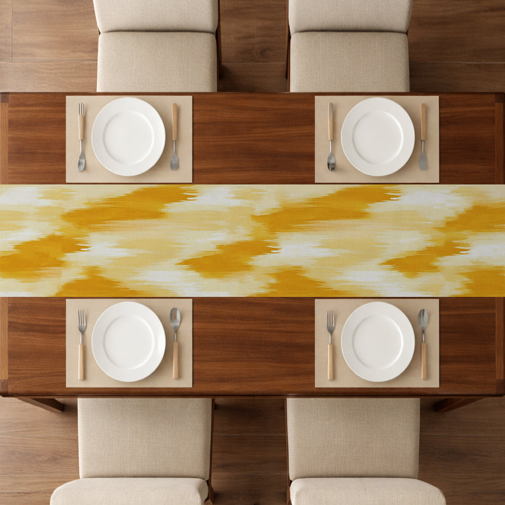 Printed - Solar Brushstroke Table Runner Trendy Home