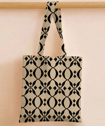 Printed - Beige Nomad Tote Bag Trendy Home