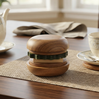 Wooden - Hamburger Tea Coaster Set