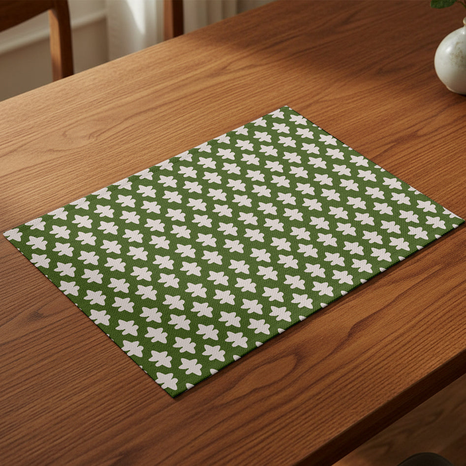 Printed - Emerald Symmetry Table Mat Trendy Home