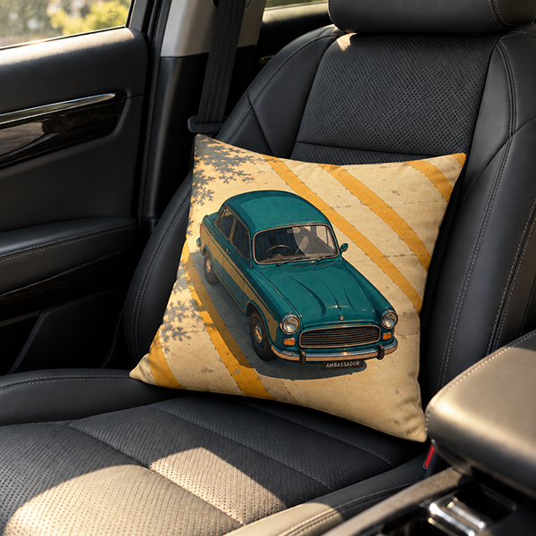 Classic Teal Cruiser Cushion Cover Trendy Home