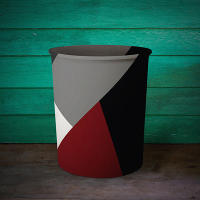 Printed - Victoria's Red Dustbin Trendy Home