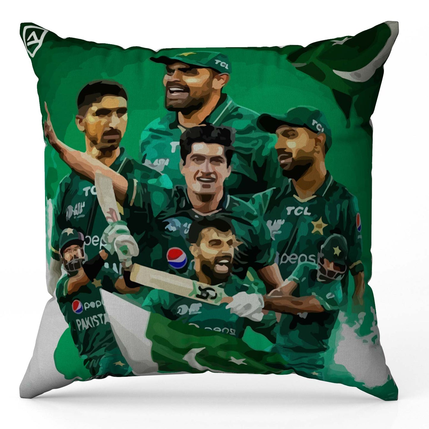Boys in Green Cushion Cover Trendy Home