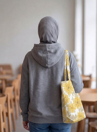 Printed - Honey Blossom Tote Bag Trendy Home