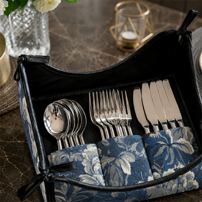 Printed - Midnight Weave Cutlery Tray