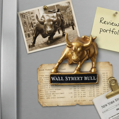 Wall Street Bull Statue Fridge Magnet trendy home