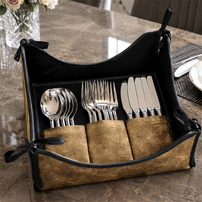 Malai Velvet - Fawn Cutlery Tray