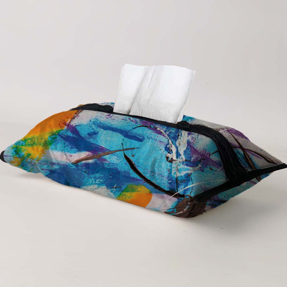 Aqua Art Tissue Box Trendy Home