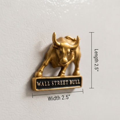 Resin - Wall Street Bull Fridge Magnet