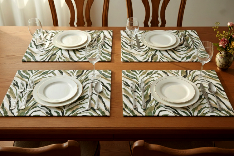 Printed - Sage Serengeti Table Mat Trendy Home
