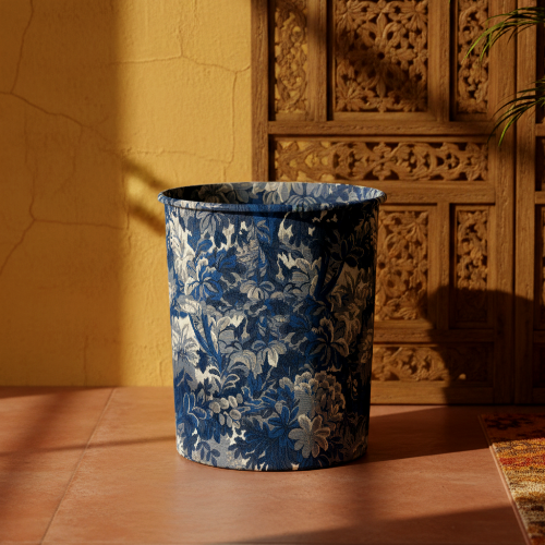 Printed - Midnight Weave Dustbin Trendy Home