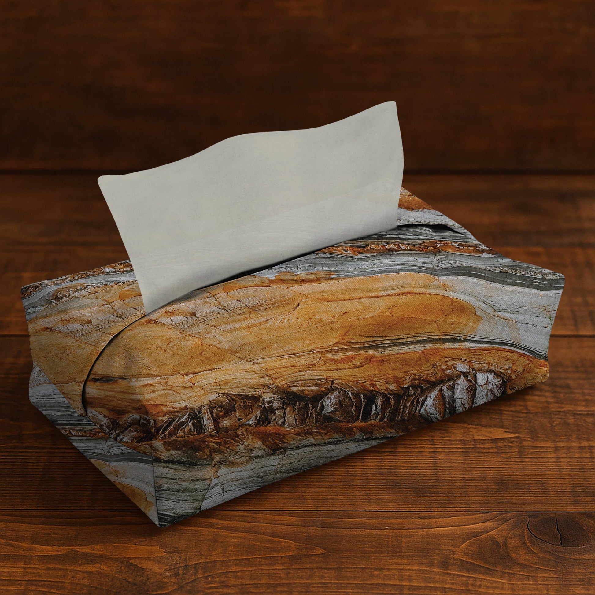 Printed - Earth Jasper Tissue Box Trendy Home