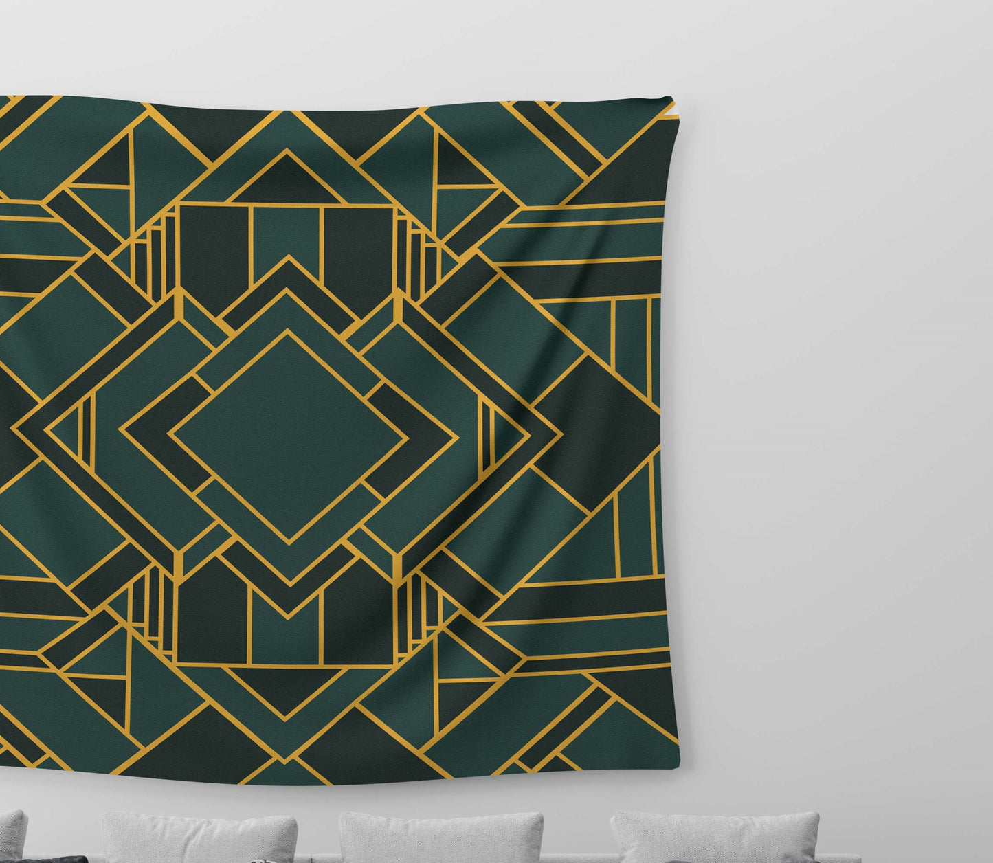 Virginia Green Tapestry Trendy Home