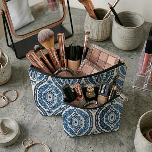 Printed - Moroccan Motif Cosmetic Pouch