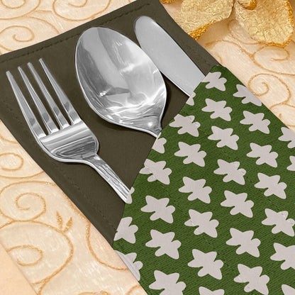 Printed - Emerald Symmetry Cutlery Pouch Trendy Home