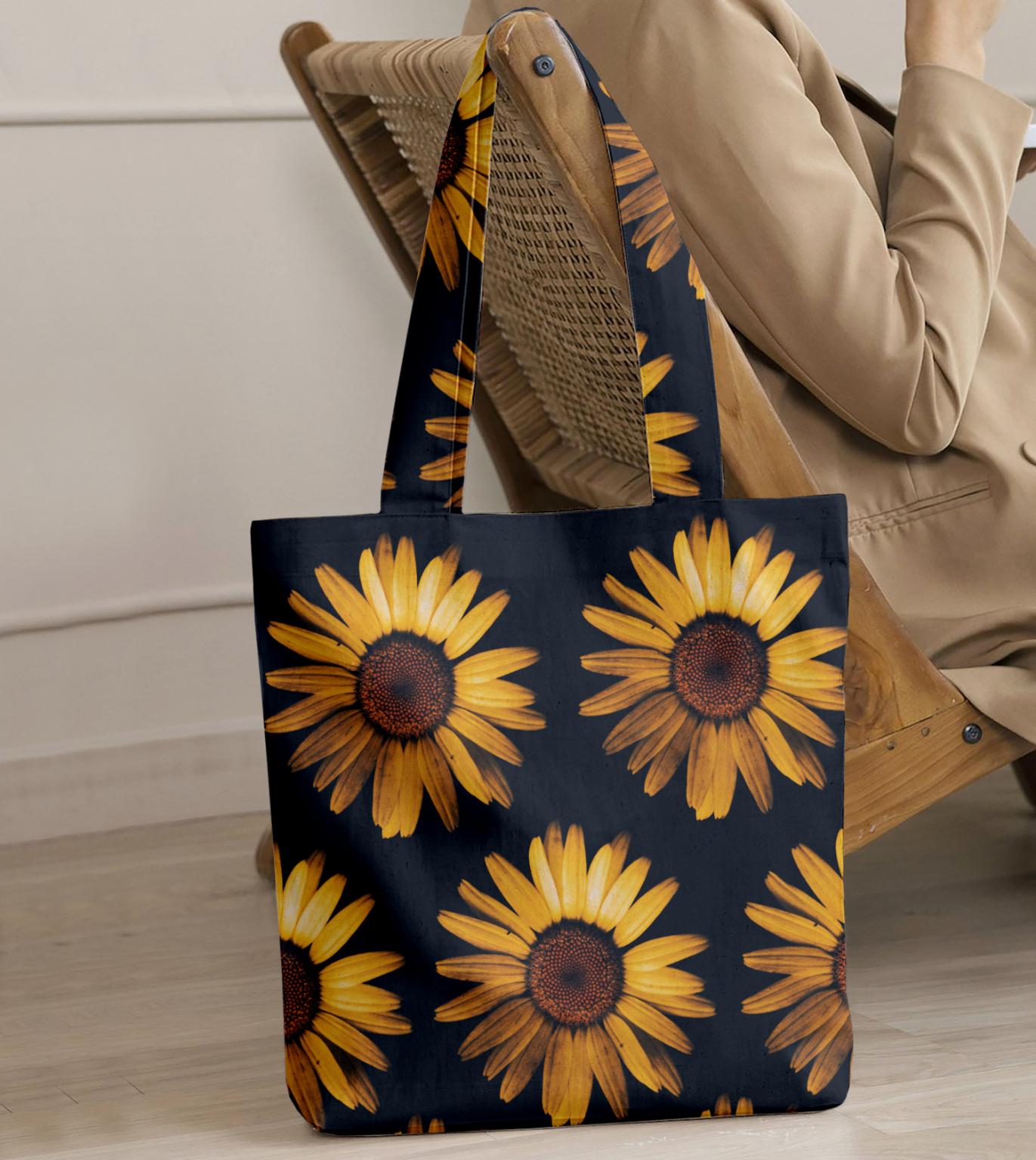 Printed - Sunflower Tote Bag Trendy Home