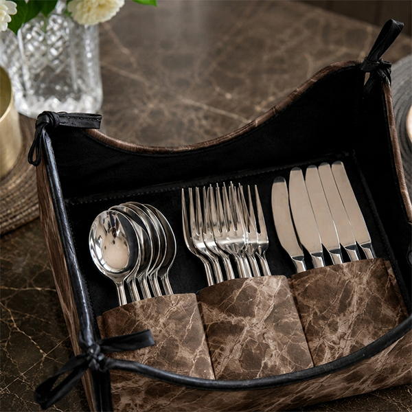 Turkish Velvet - Bronze Cutlery Tray
