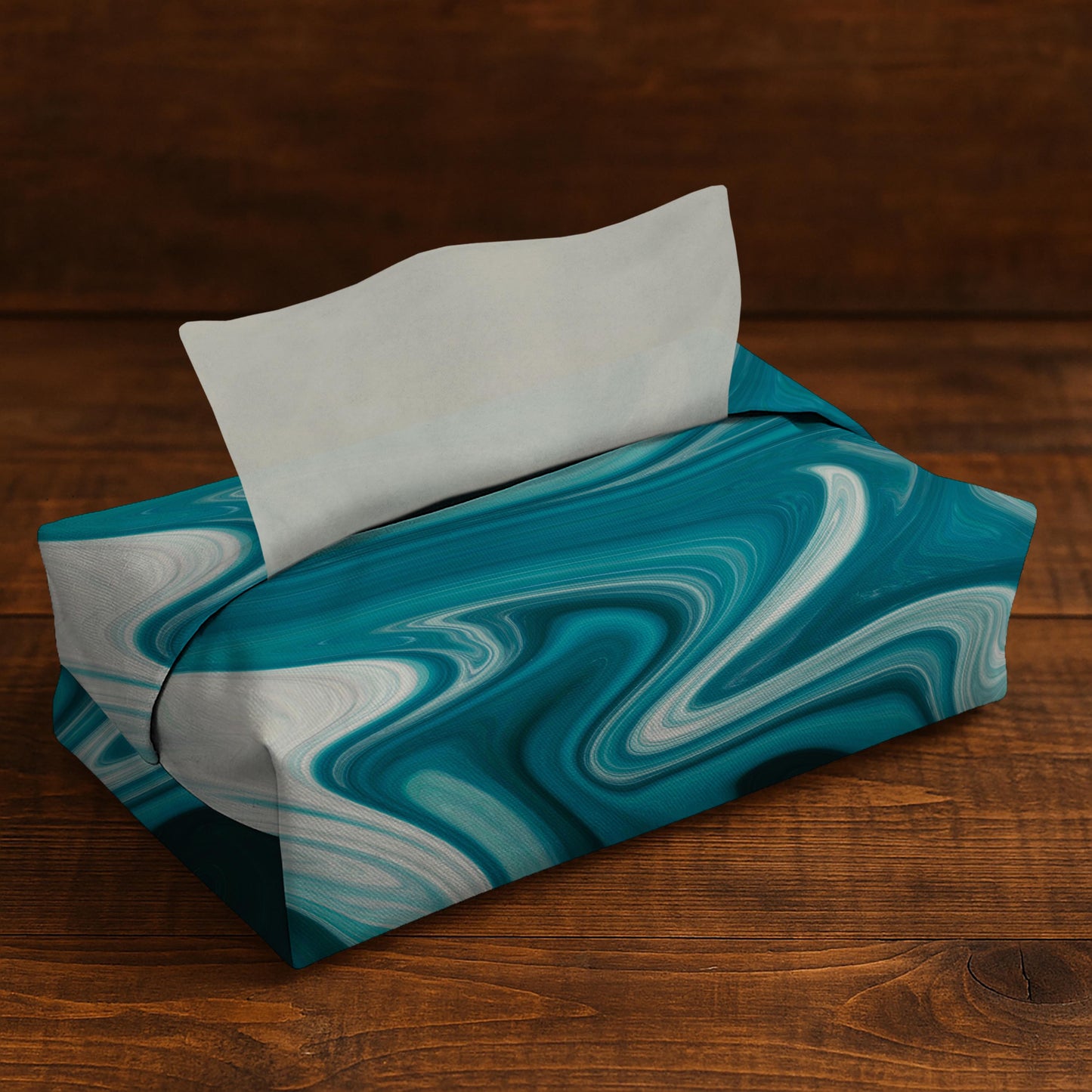 Printed - Blue Dumortierite Tissue Box Trendy Home