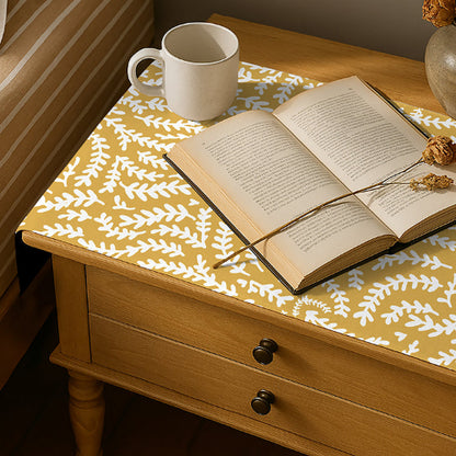 Printed - Mustard Mist Bed Side Table Accent Trendy Home
