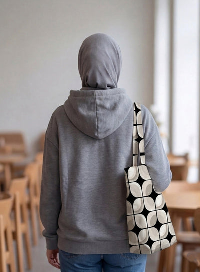 Printed - Retro Slate Tote Bag Trendy Home