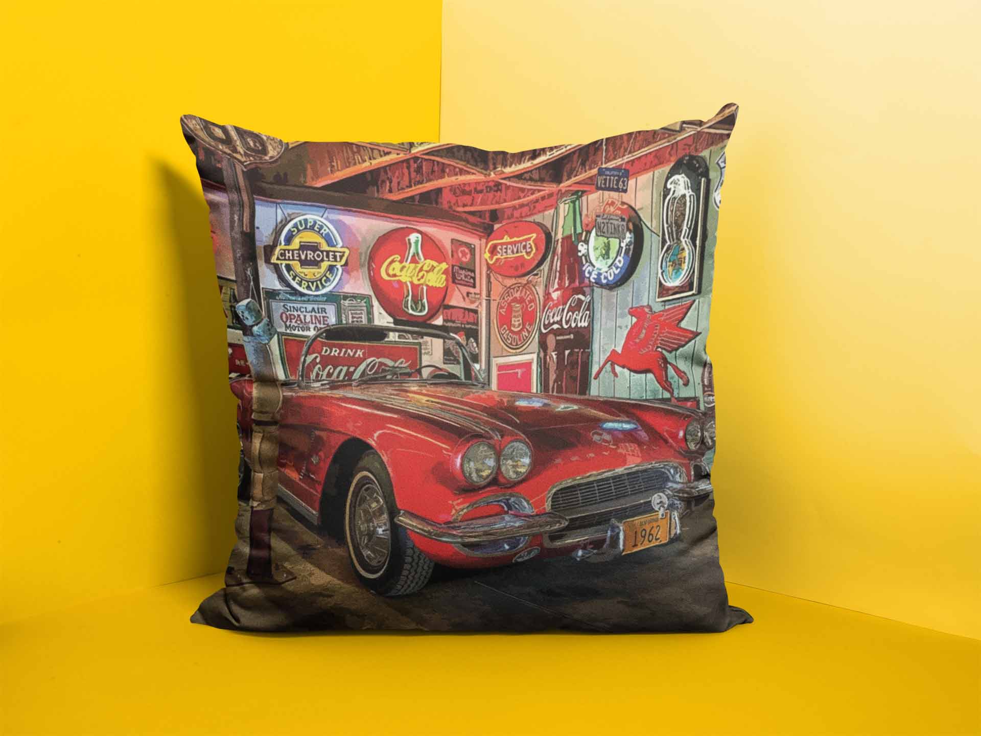 1966 Mustang Cola Cushion Cover Clearance Sale 2024