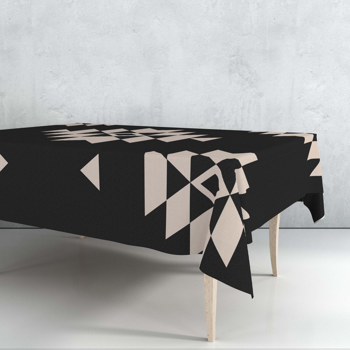 Rugged Black Tablecloth Trendy Home
