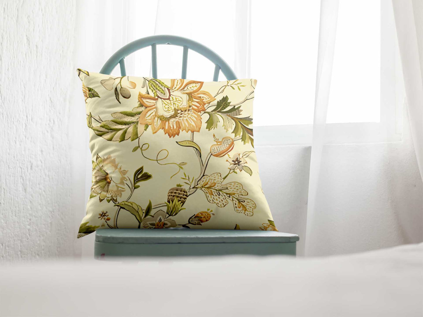 Printed - Beige Fort Cushion Cover