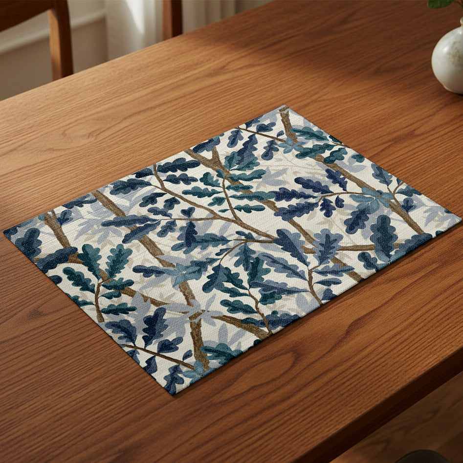 Printed - Blue Oak Table Mat Trendy Home