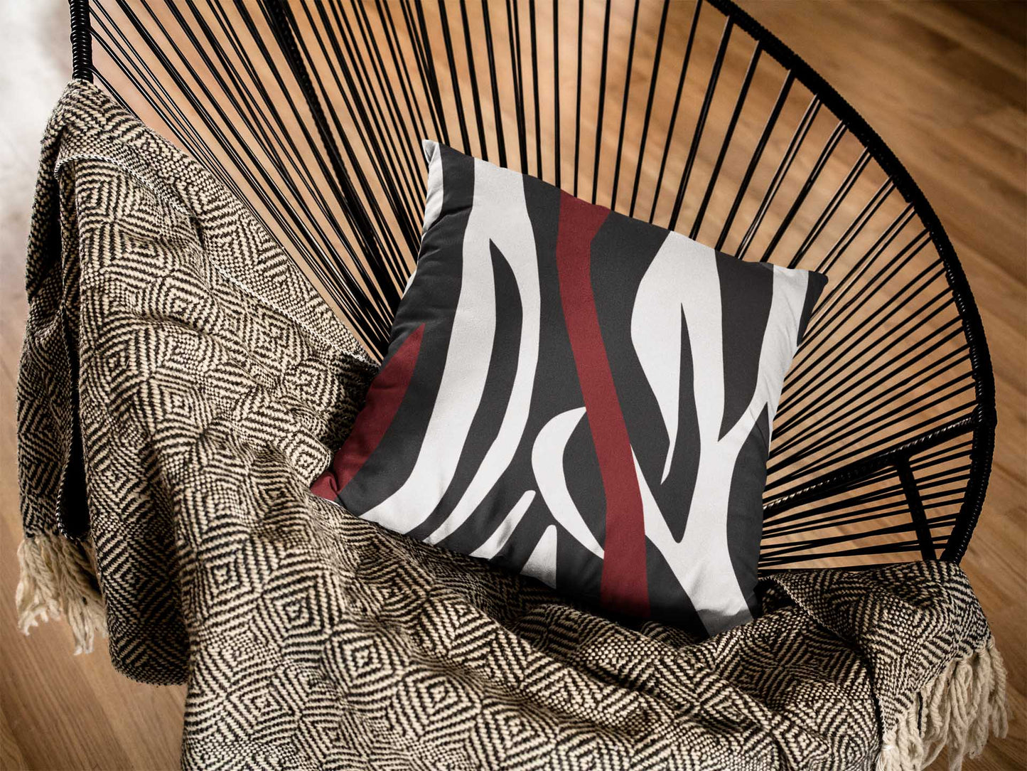 Blood Zebra Cushion Cover