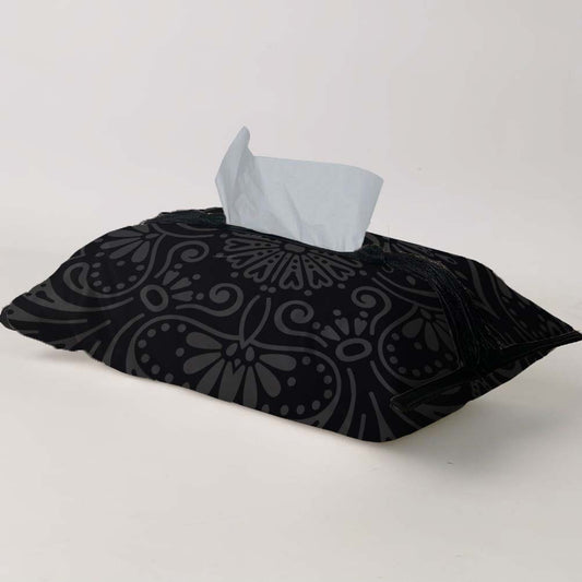 Black Tissue Box