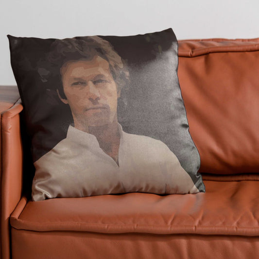 Young Imran Khan Cushion Cover Trendy Home