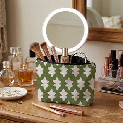 Printed - Emerald Symmetry Cosmetic Pouch