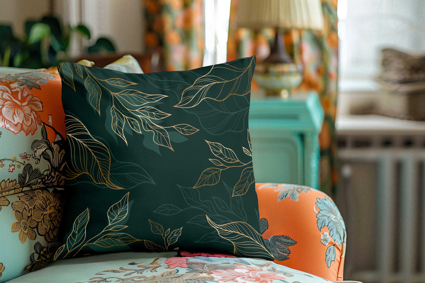 Printed - Neon Morgon Cushion Cover Trendy Home