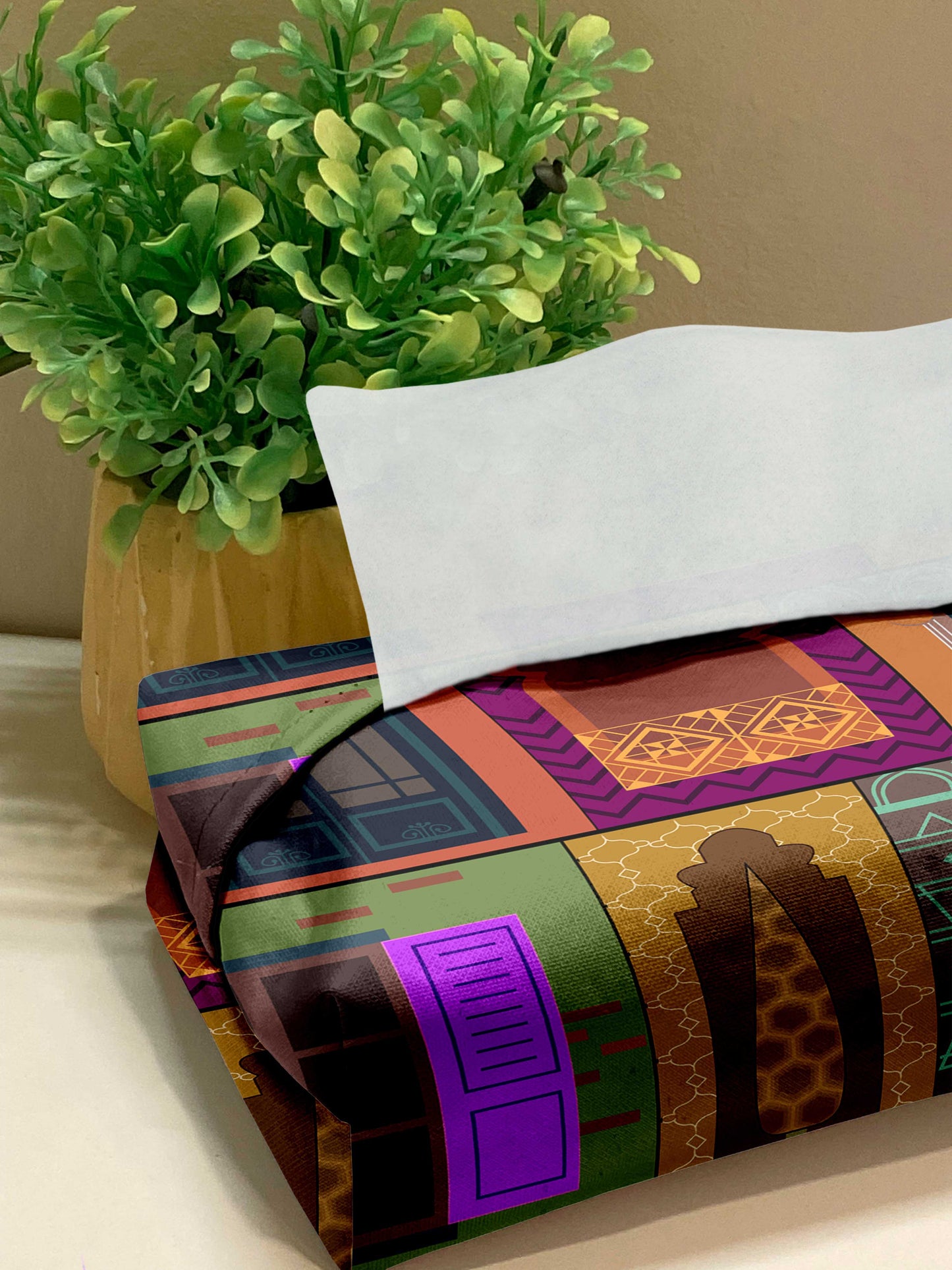 Printed - Mughal Tissue box Trendy Home