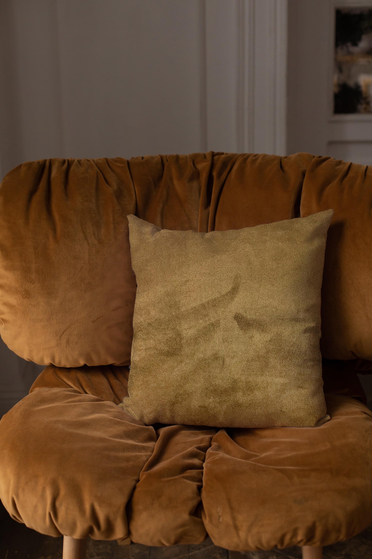 Malai Velvet - Fawn Cushion Cover