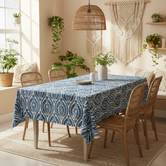 Printed - Moroccan Motif Tablecloth Trendy Home